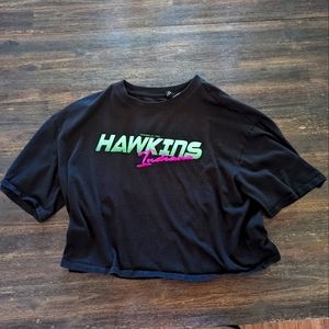 Stranger Things H&M cropped tee